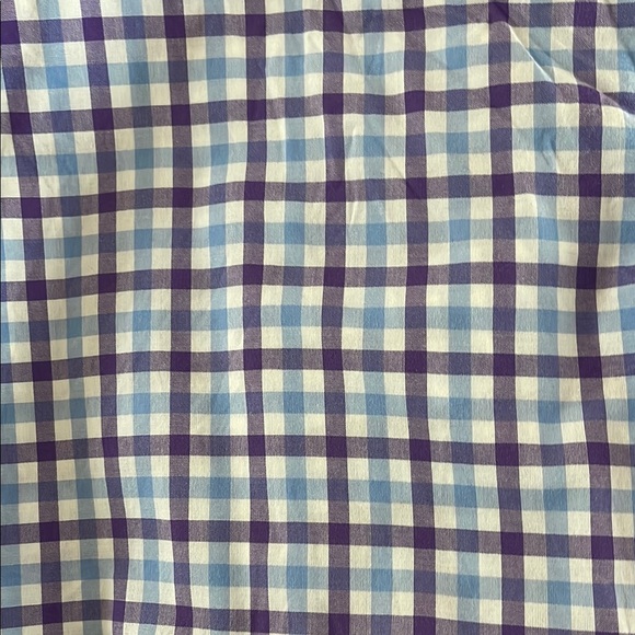 Men's Blue/Purple Checkered Shirt - Picture 3 of 3